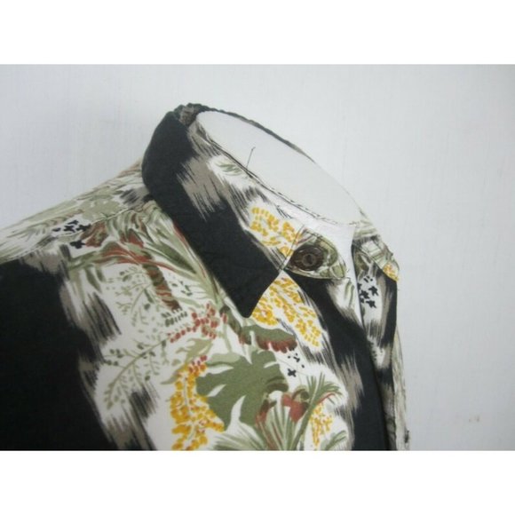 Pacific Scene vtg Men Hawaiian camp shirt p2p 25 L aloha luau tropical panel - Picture 7 of 10